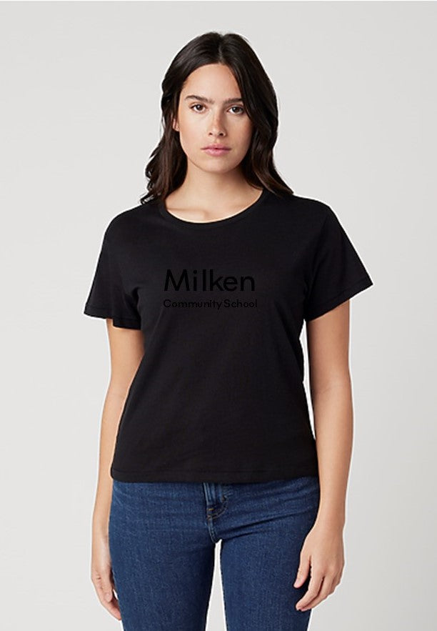 **NEW** Cotton Heritage High Waisted Tee Black on Black