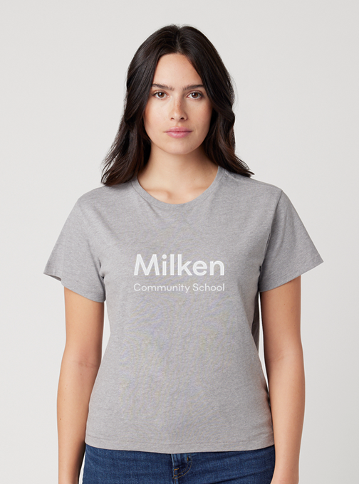 **NEW** Cotton Heritage High Waisted Tee Carbon Grey