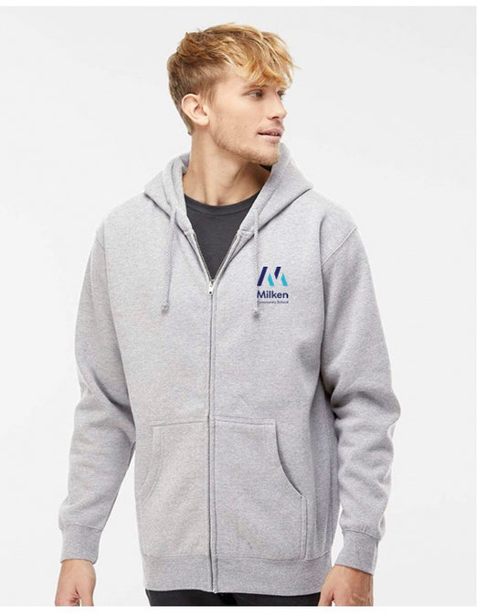 **NEW** Independent Trading Co. Unisex Heavyweight Full-Zip Hooded Sweatshirt