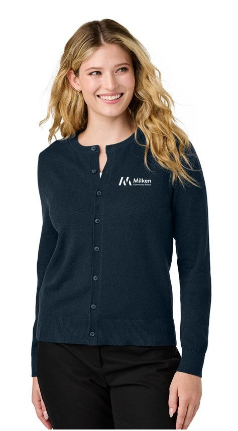 Crewneck Cardigan Sweater
