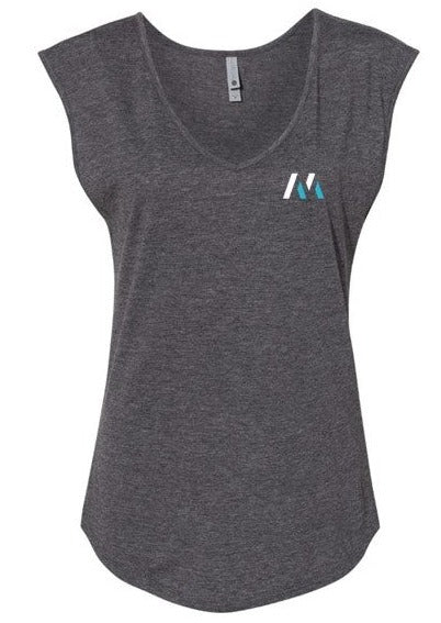 Next Level Sleeveless V Neck Tee